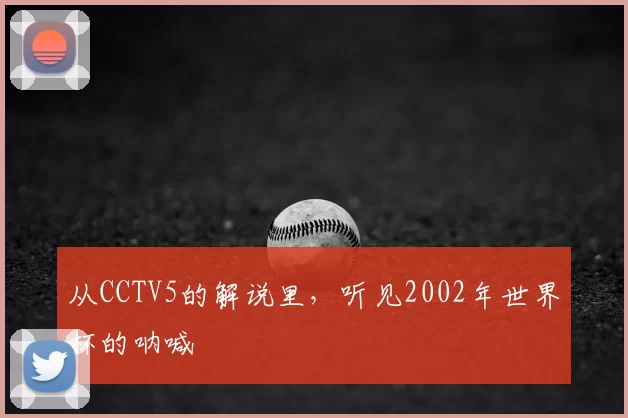 从CCTV5的解说里,听见2002年世界杯的呐喊